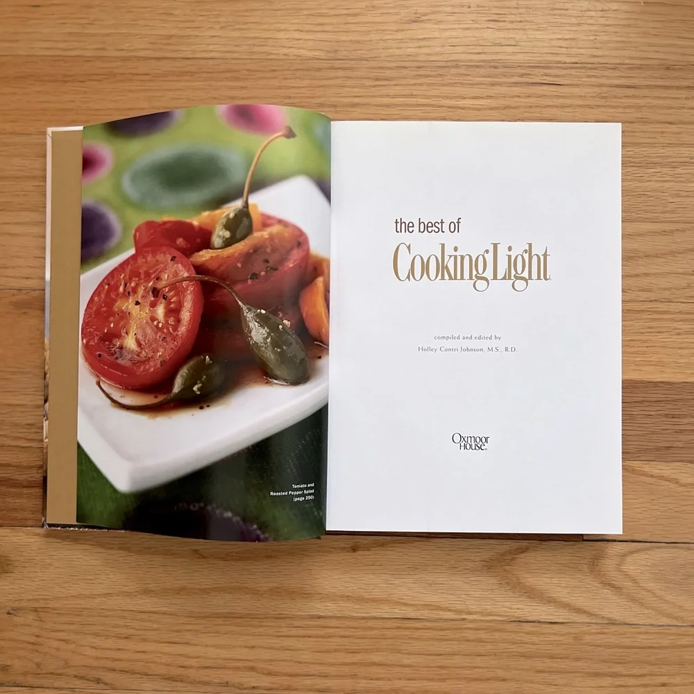 Oxmoor House Cooking Light Cookbook Over 500 Recipes With Photographs